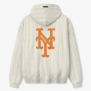 Shop New York Mets Unisex Essential Pinstripe Hoodie