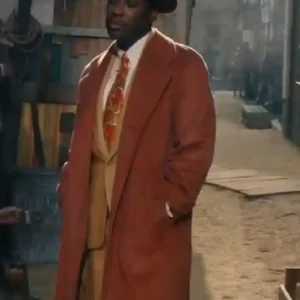 Spider Noir S01 Robbie Robertson Red Wool Coat For Sale