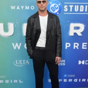 Supergirl World Premiere Nicholas Hoult Jacket