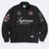 Supreme La Martina Black Zip-Up Sweatshirt