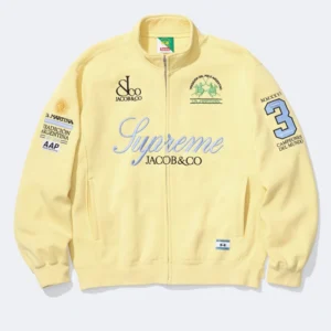 Supreme La Martina Yellow Zip-Up Sweatshirt