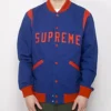 Supreme Varsity Blue Wool Jacket