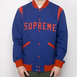 Supreme Varsity Blue Wool Jacket
