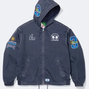 Supreme x La Martina Blue Hooded Jacket