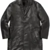 Supreme x Schott Black Leather Overcoat