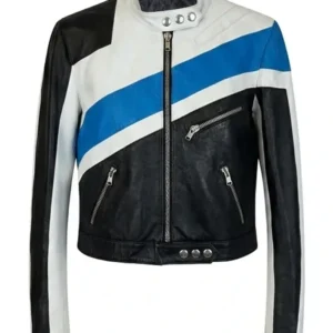 The Dolce and Gabbana Blue Motorcycle Jacket