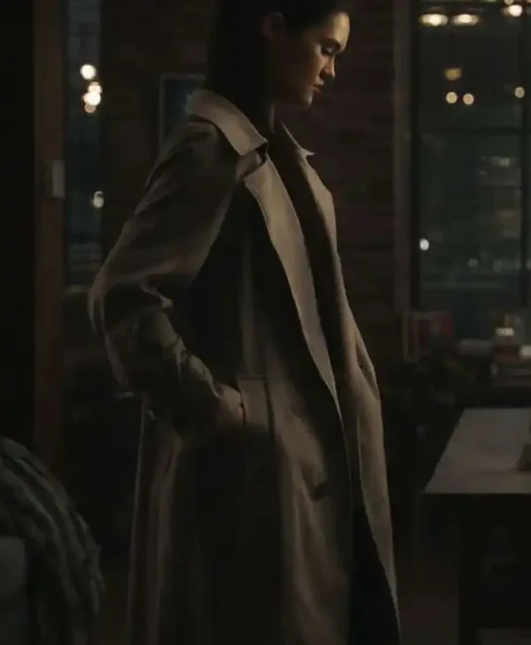 The Social Reckoning 2026 Anna Lambe Beige Coat