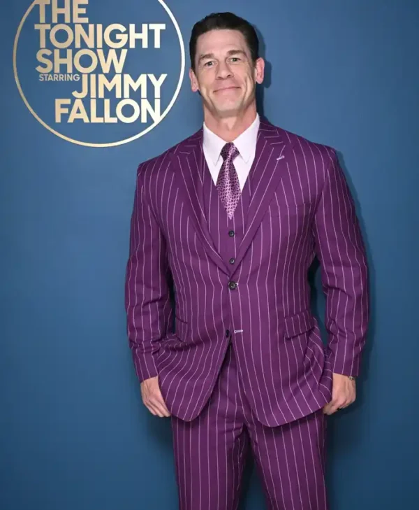 The Tonight Show 2026 John Cena Purple Suit