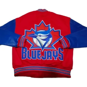 Toronto Blue Jays Varsity Red and Blue Jacket Shop Now
