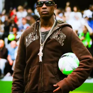 Travis Scott Nike Toma National Finals Brown Full-Zip Hoodie