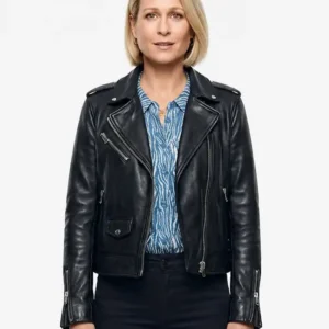 Trying S05 Sian Brooke Leather Jacket