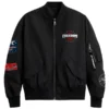 UFC Freedom 250 Full-Zip Black Bomber Jacket