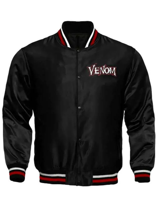 Venom Black Varsity Jacket - Image 2