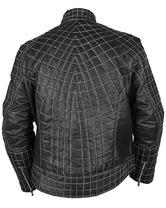 Venom Spiderman Leather Cosplay Costume Jacket - Image 2