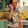 Voicemails For Isabelle 2026 Zoey Deutch Sheep Fleece Sweatshirt