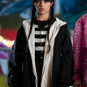 Wednesday Jenna Ortega Black Baggy Hoodie