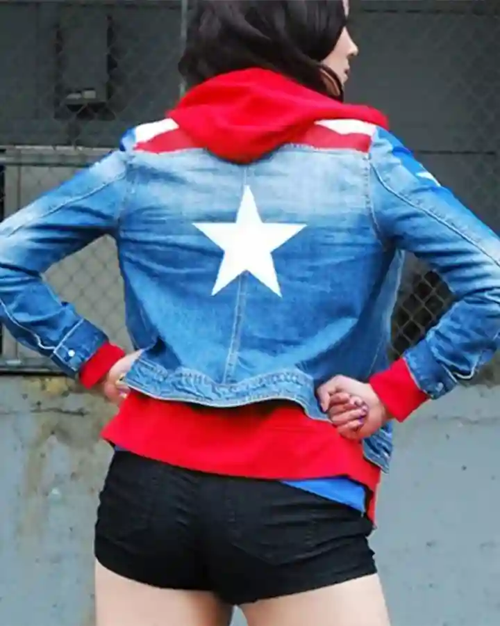 Young Avengers America Chavez Denim Jacket - Image 2