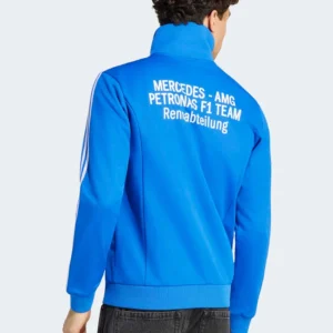 blue motorsport track jacket
