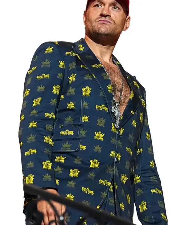 buy Tyson Fury UFC Freedom 250 Yellow Crown Navy Suit