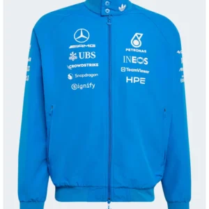buy now Adidas Mercedes-AMG Blue Wonder Team Harrington Jacket