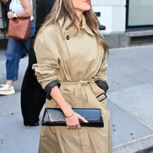 buy now CBS Studios 2026 Jennifer Lopez Khaki Coat