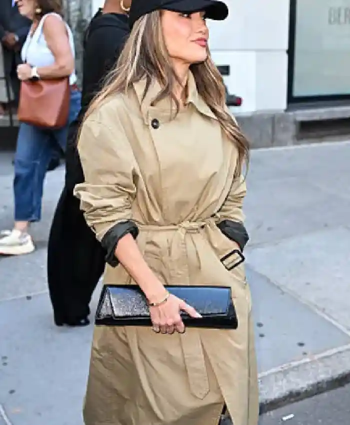 buy now CBS Studios 2026 Jennifer Lopez Khaki Coat