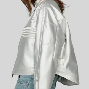 buy now Chrome The Racer Silver Jacket