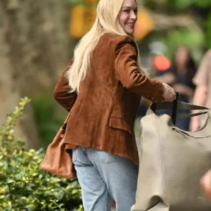 buy now Count Me Lies Lindsay Lohan Suede Blazer