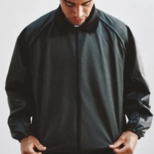 buy now Désiré Doué Nike Atelier Black Leather Jacket