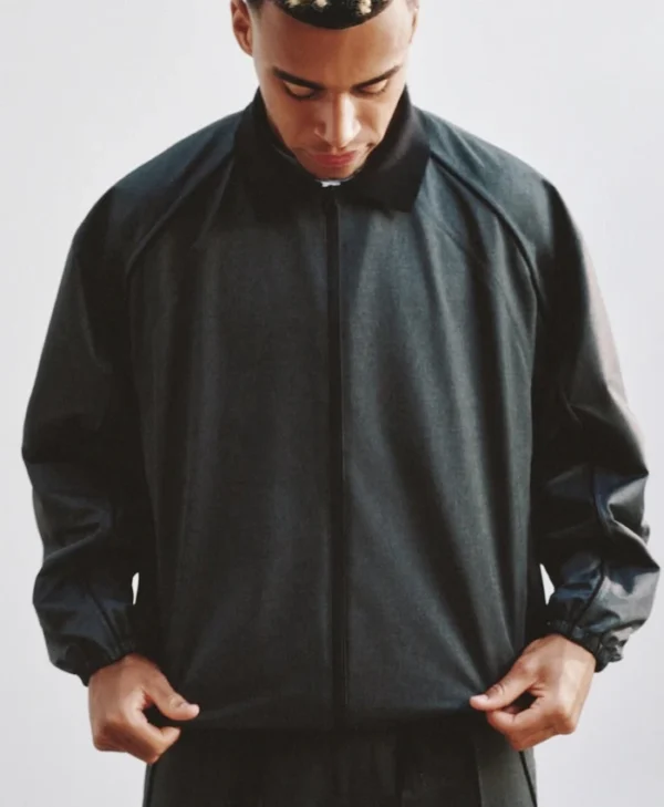 buy now Désiré Doué Nike Atelier Black Leather Jacket