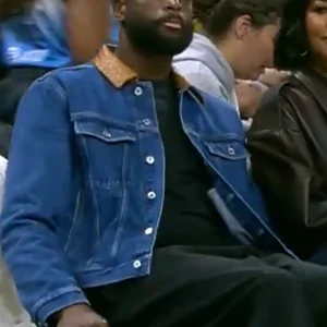 buy now Dwyane Wade WNBA Blue Denim Jacket