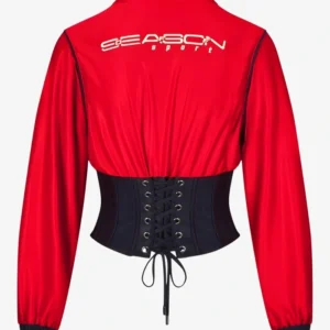 buy now F1 Red Cropped Track Jacket