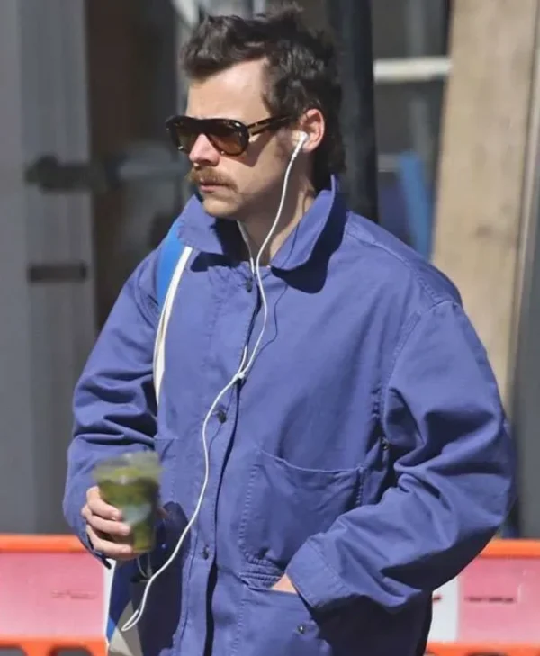 buy now Harry Styles London 2026 Blue Cotton Jacket
