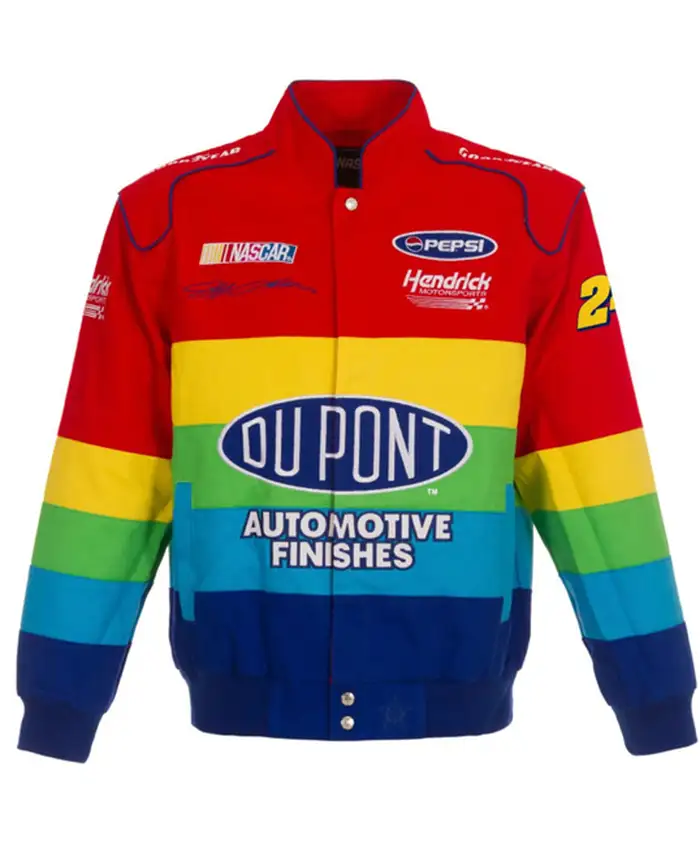 buy now Jeff Gordon NASCAR Rainbow Colored Jacket