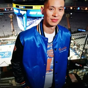 buy now Jeremy Lin NBA Finals Game 3 Blue Varsity Jacket