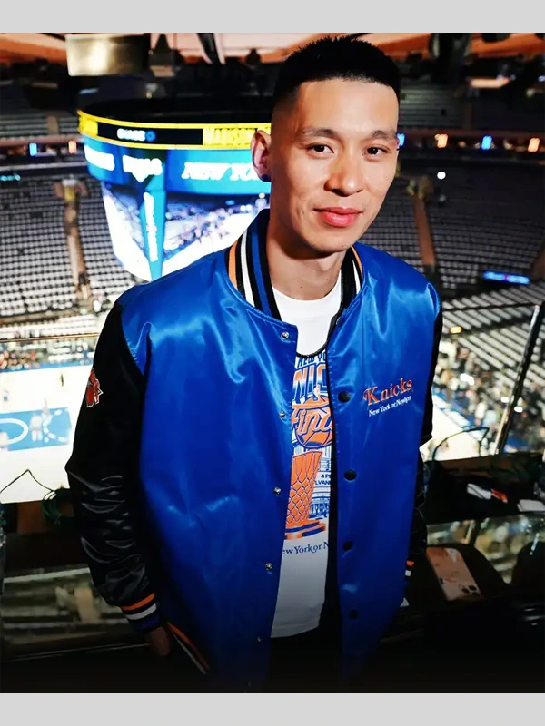 buy now Jeremy Lin NBA Finals Game 3 Blue Varsity Jacket