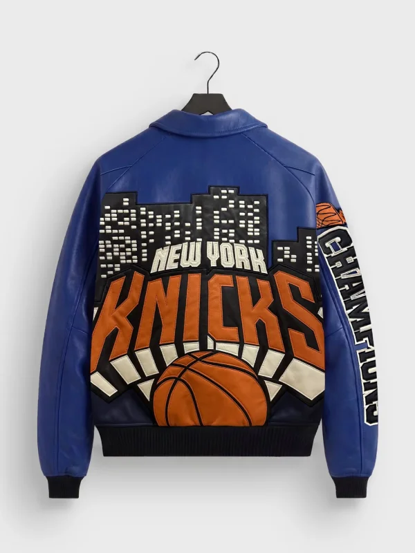 buy now Kith for the New York Knicks 2026 Champions Leather Jacket