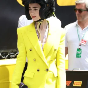 buy now Monaco GP 2026 Lily Collins Yellow Blazer