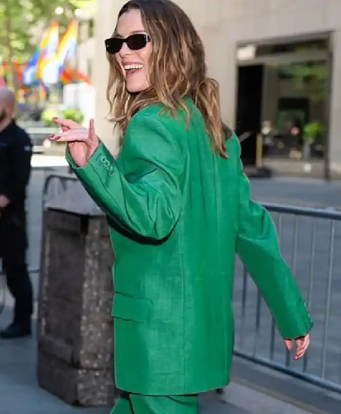 buy now NYC 2026 Betty Gilpin Green Blazer