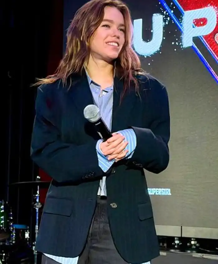 buy now NYC Supergirl Event Milly Alcock Blazer