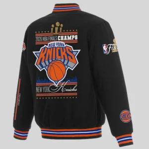 buy now New York Knicks 2026 NBA Finals Champions Reversible Wool Jacket