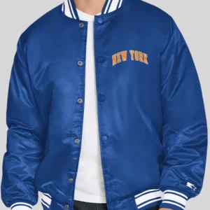 buy now New York Knicks Starter Basketball Logo Varsity Jacket