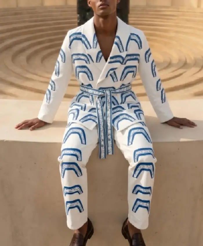 buy now Samuel Arnold Emily in Paris S6 Print Belted Suit Set