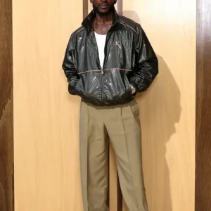 buy now Skepta Louis Vuitton SS27 Black Satin Jacket