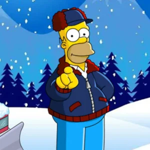 buy now The Simpsons Homer Simpson Navy Bomber Jacket