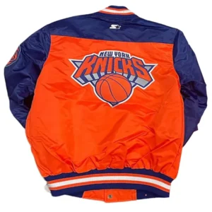 buy now The Tradition Ii Team Ny Knicks Orange And Blue Satin Jacket
