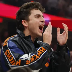 buy now Timothee Chalamet Knicks Leather Jacket
