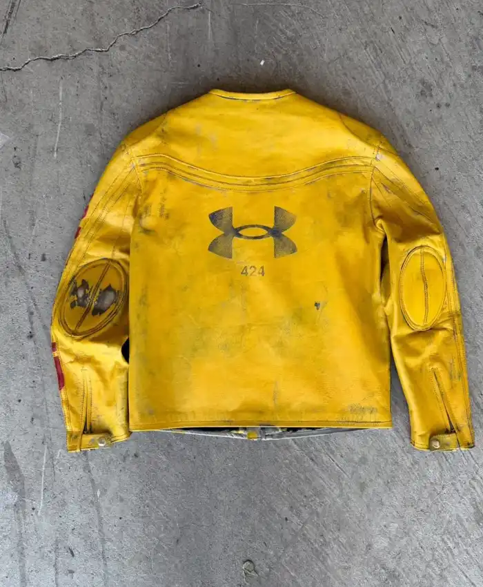 buy now Under Armour x 424 Yellow Leather Jacket