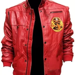 Cobra Kai Karate Kid Red Leather Jacket
