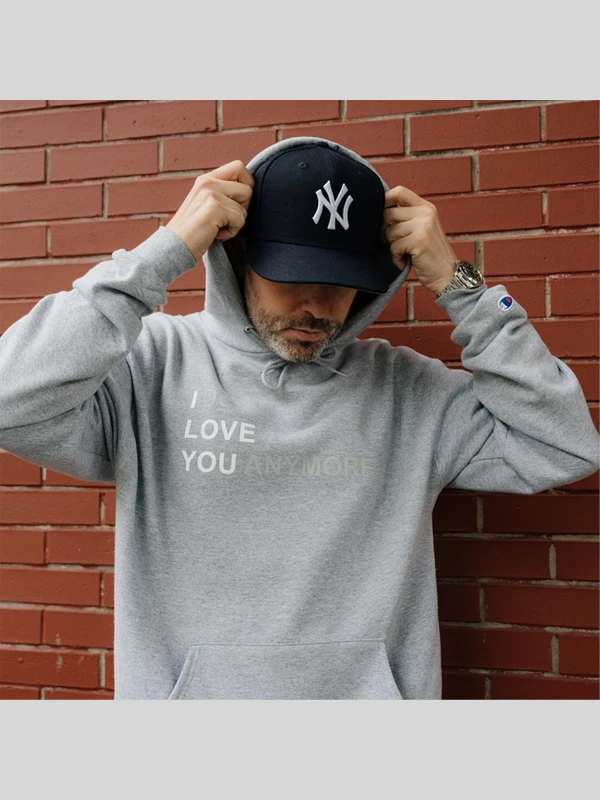 order I Dont Love You Anymore Grey Hoodie